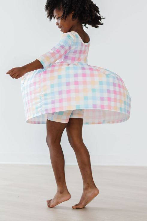 pastel-plaid-3-4-sleeve-pocket-twirl-dress Mila &  Rose - Sophia's Style--12-24M--2